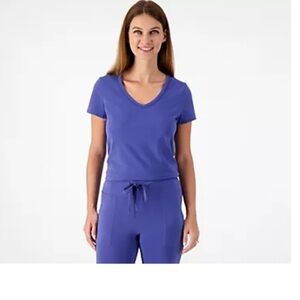 Lusome Pajama Set V Neck Top and Jogger Bottoms